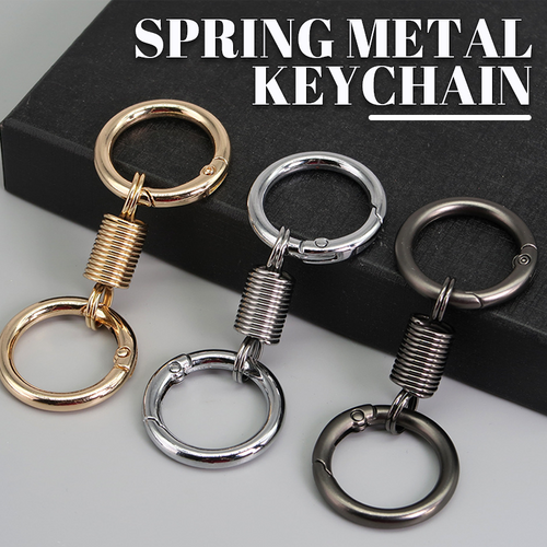 (🔥2026Last Day Promotion  - 49% off)Nordic Retro Spring Double Ring Keychain