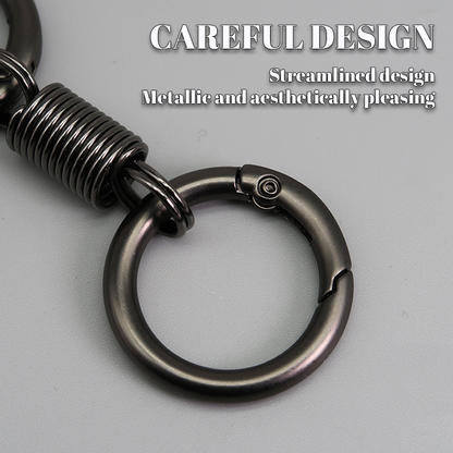 (🔥2026Last Day Promotion  - 49% off)Nordic Retro Spring Double Ring Keychain