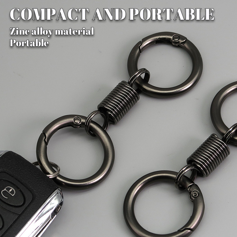 (🔥2026Last Day Promotion  - 49% off)Nordic Retro Spring Double Ring Keychain