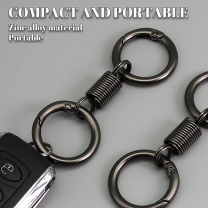 (🔥2026Last Day Promotion  - 49% off)Nordic Retro Spring Double Ring Keychain