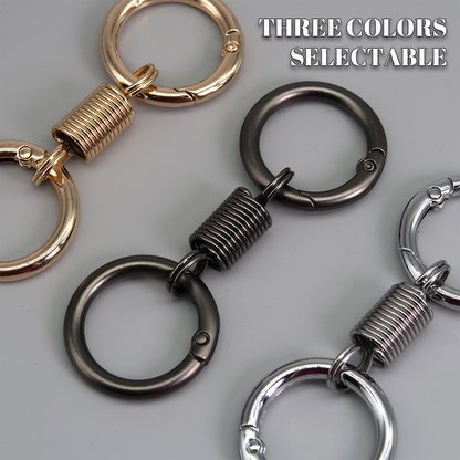 (🔥2026Last Day Promotion  - 49% off)Nordic Retro Spring Double Ring Keychain