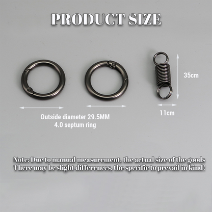 (🔥2026Last Day Promotion  - 49% off)Nordic Retro Spring Double Ring Keychain
