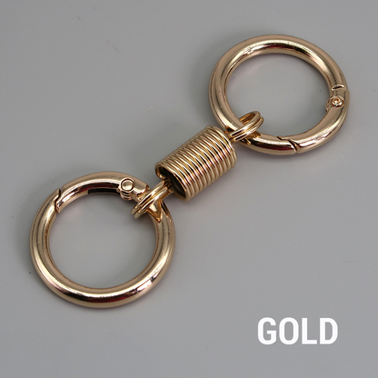 (🔥2026Last Day Promotion  - 49% off)Nordic Retro Spring Double Ring Keychain