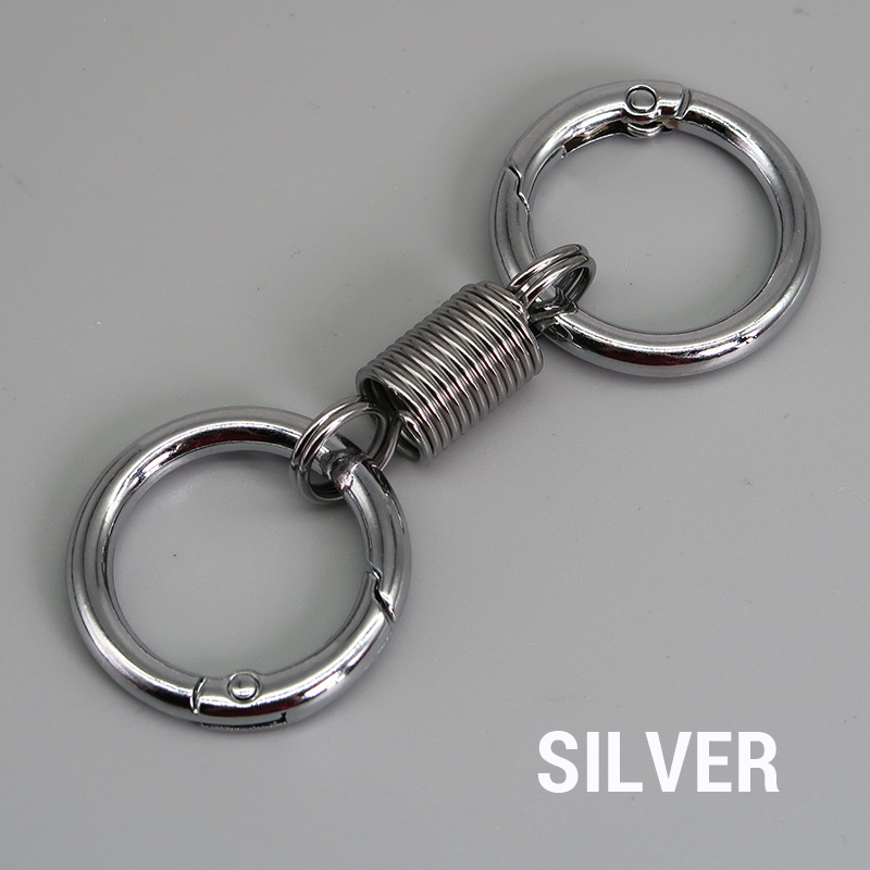 (🔥2026Last Day Promotion  - 49% off)Nordic Retro Spring Double Ring Keychain
