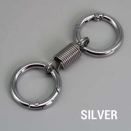 (🔥2026Last Day Promotion  - 49% off)Nordic Retro Spring Double Ring Keychain