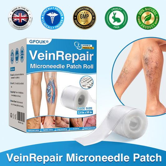 🇬🇧🏆🦵🛡️GFOUK® VeinRepair Microneedle Patch Roll⚡Instant Relief, Long-Term Results