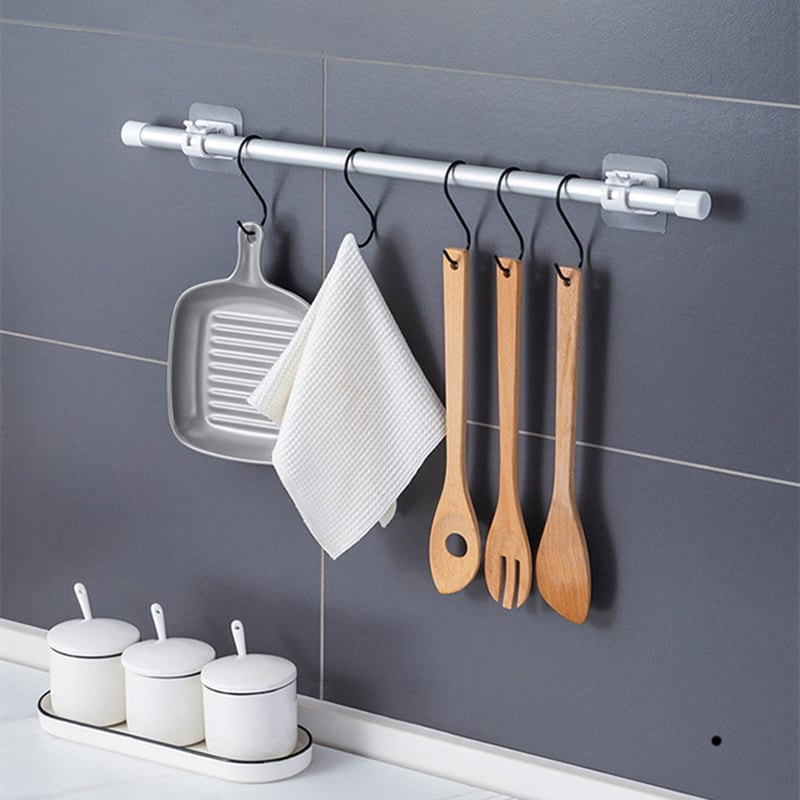 (49% OFF) 2026 Nail-Free Adjustable Curtain Rod Holders(Set of 2)