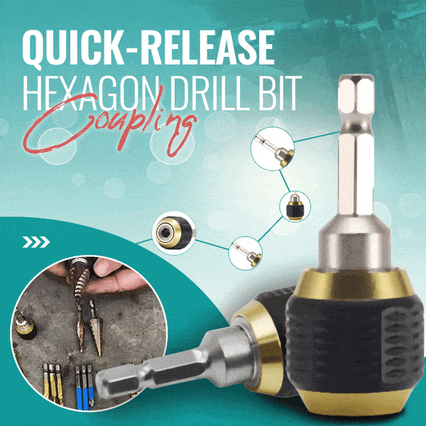 (🎁2026 New Year Hot Sale🎁)Quick-release Hexagon Drill Bit Coupling
