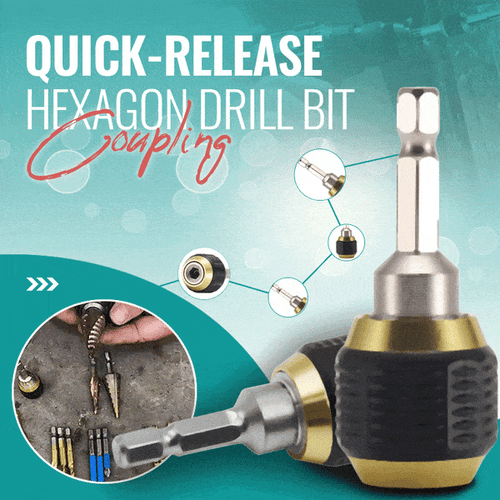(🎁2026 New Year Hot Sale🎁)Quick-release Hexagon Drill Bit Coupling